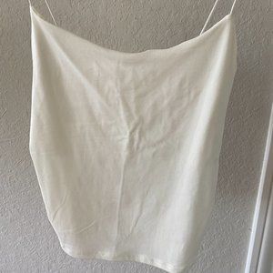 White Cropped Cami